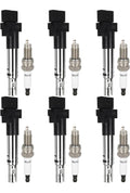 6 ignition coils with 6 iridium Spark Plugs for Porsche 2003-2011 Cayenne 3.60