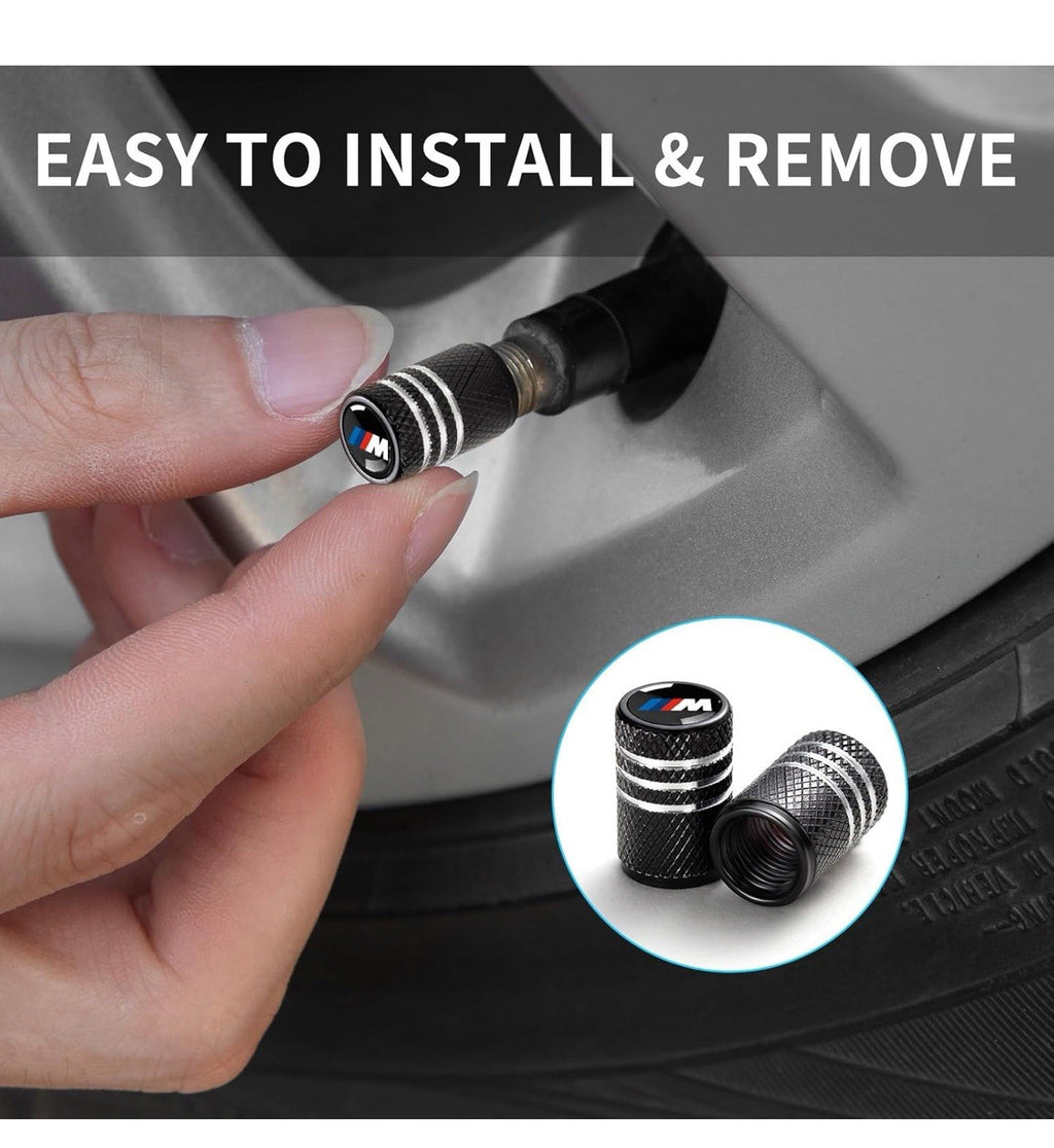 Tire Valve Stem Caps for BMW M M1 M2 M3 Series Metal Car Wheel Air caps Auto Val2