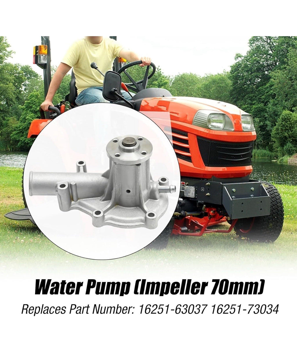 New Water Pump with Return Hose & Thermostat Fits Kubota D11056