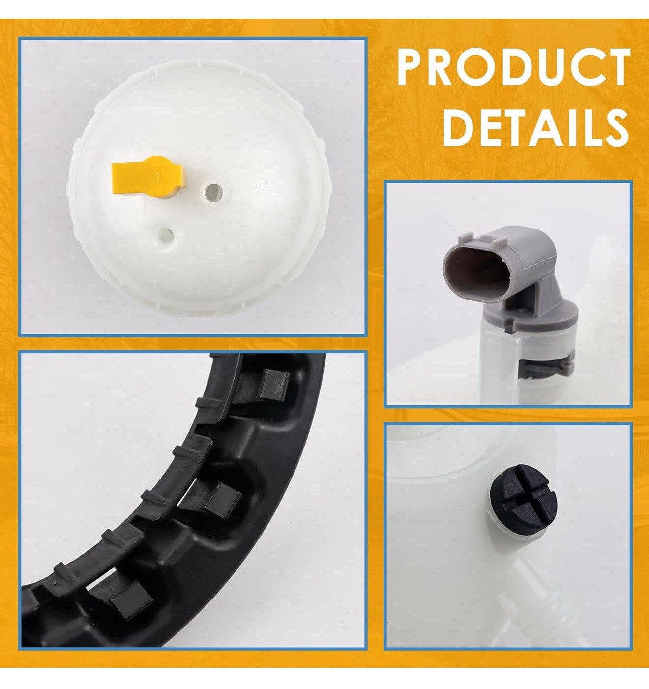 17138614293 Engine Coolant Reservoir Tank w/Sensor & Bracket, Compatible with...5