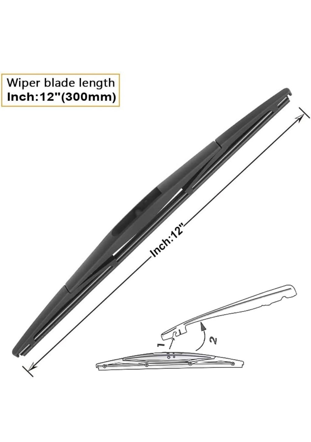 16"+16" Windshield Wipers with 12 Inch Rear Wiper Blade Replacement for Jeep ...1