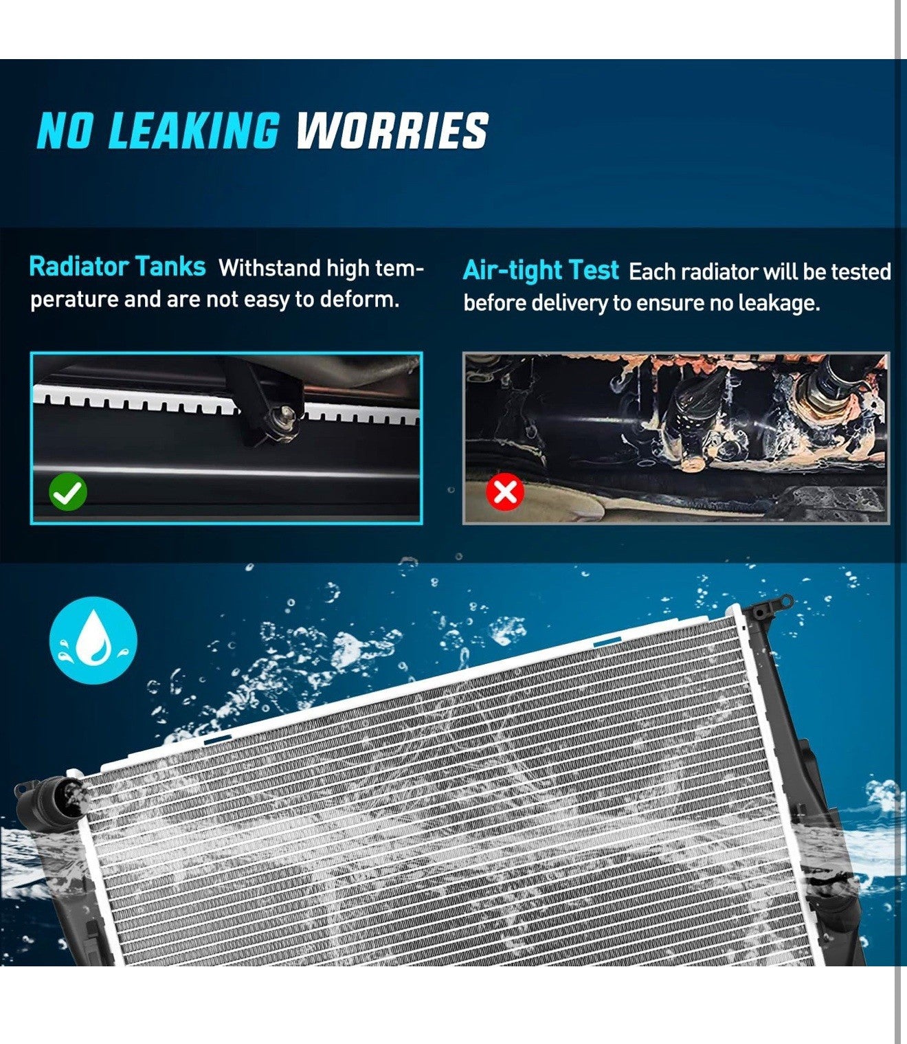 Radiator for BMW 128i 2008 2009 2010 2011 2012 2013, 325i, 328i 2007-2013, 328i5