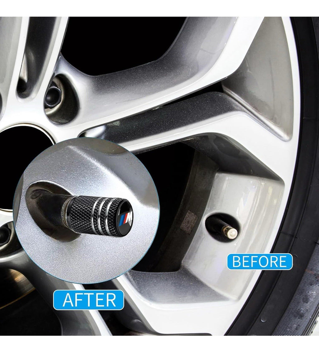 Tire Valve Stem Caps for BMW M M1 M2 M3 Series Metal Car Wheel Air caps Auto Val3