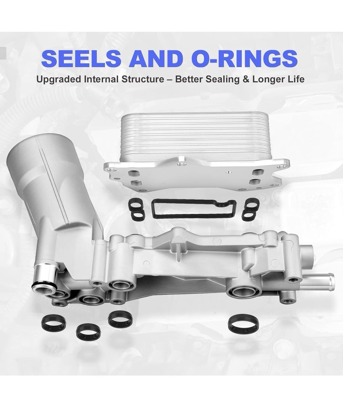 Engine Oil Cooler Filter Housing Assembly For Dodge Jeep Chrysler 2011-2022 3.6L2