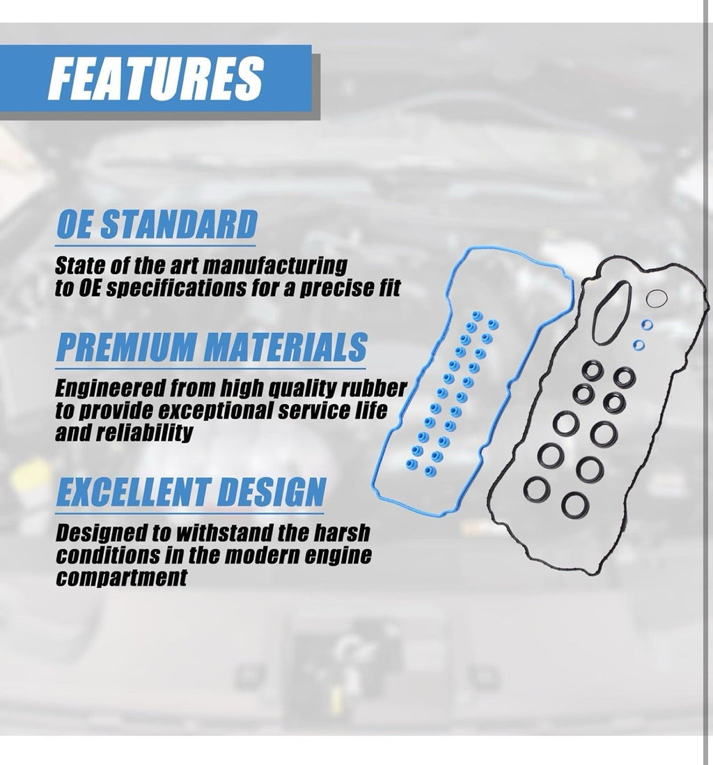VS50887R Valve Cover Gasket for 2015-2016 Ford F-150 3.5L Ecoboost Turbo 3.5L...4