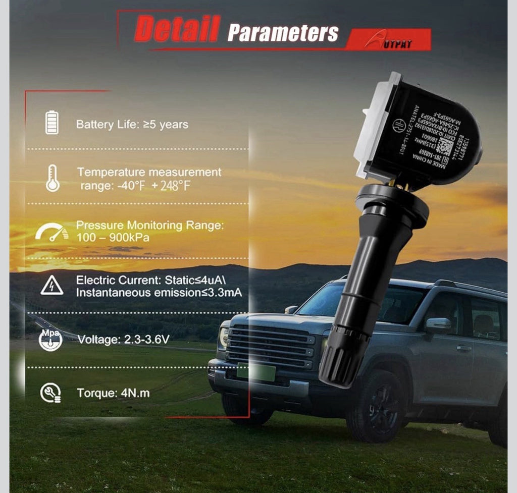 Pre-Programmed TPMS Sensor 315Mhz Fits for:-Chevy Tahoe 2007-2020, Impala 2006 7