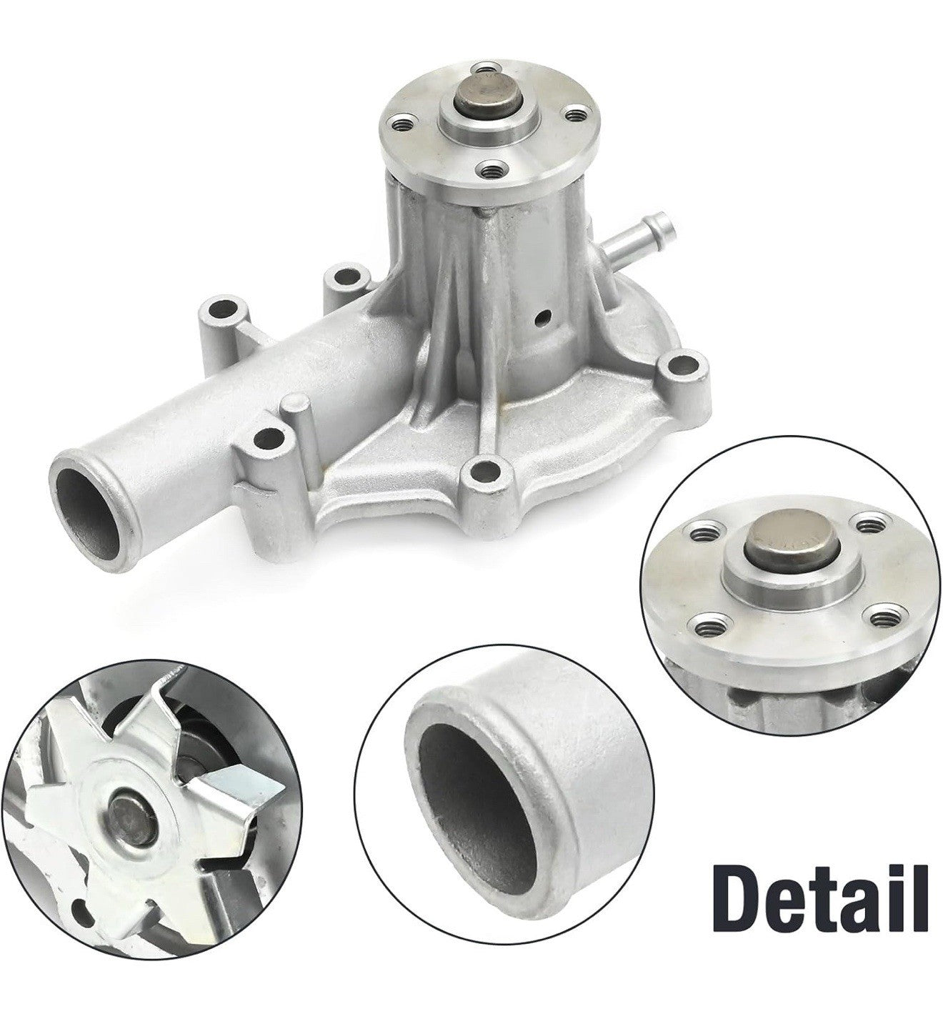 New Water Pump with Return Hose & Thermostat Fits Kubota D11052