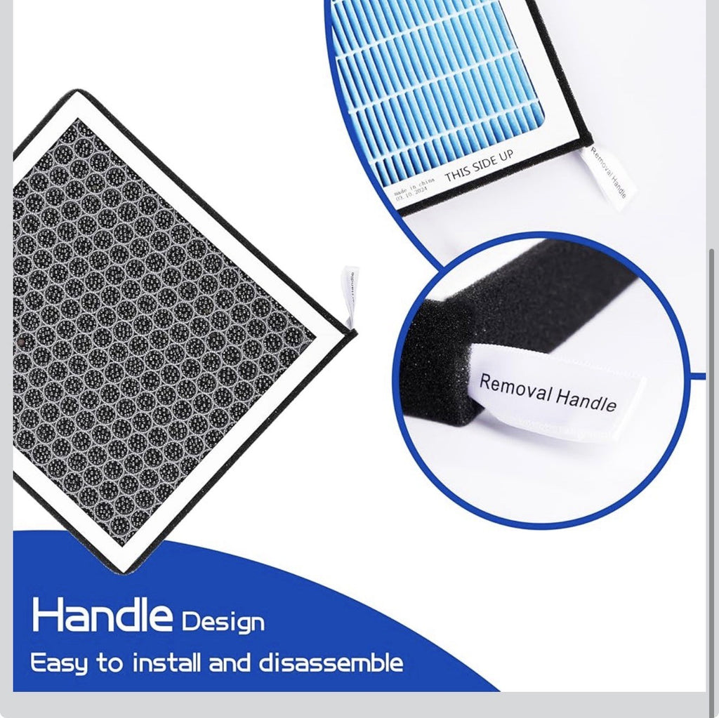 Tesla Model S X Cabin Air Filter HEPA Activated Carbon 2022-2025 Upgrade4