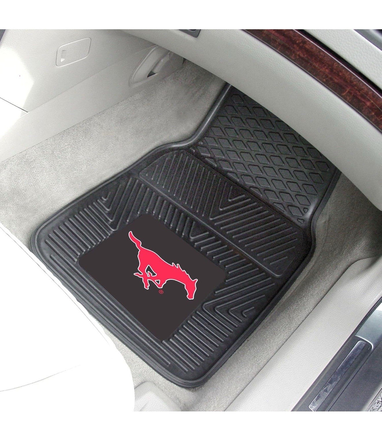 Ford  Mustangs 2-Piece Heavy Duty Vinyl Car Mat Set - 17" X 27", Front Row F2