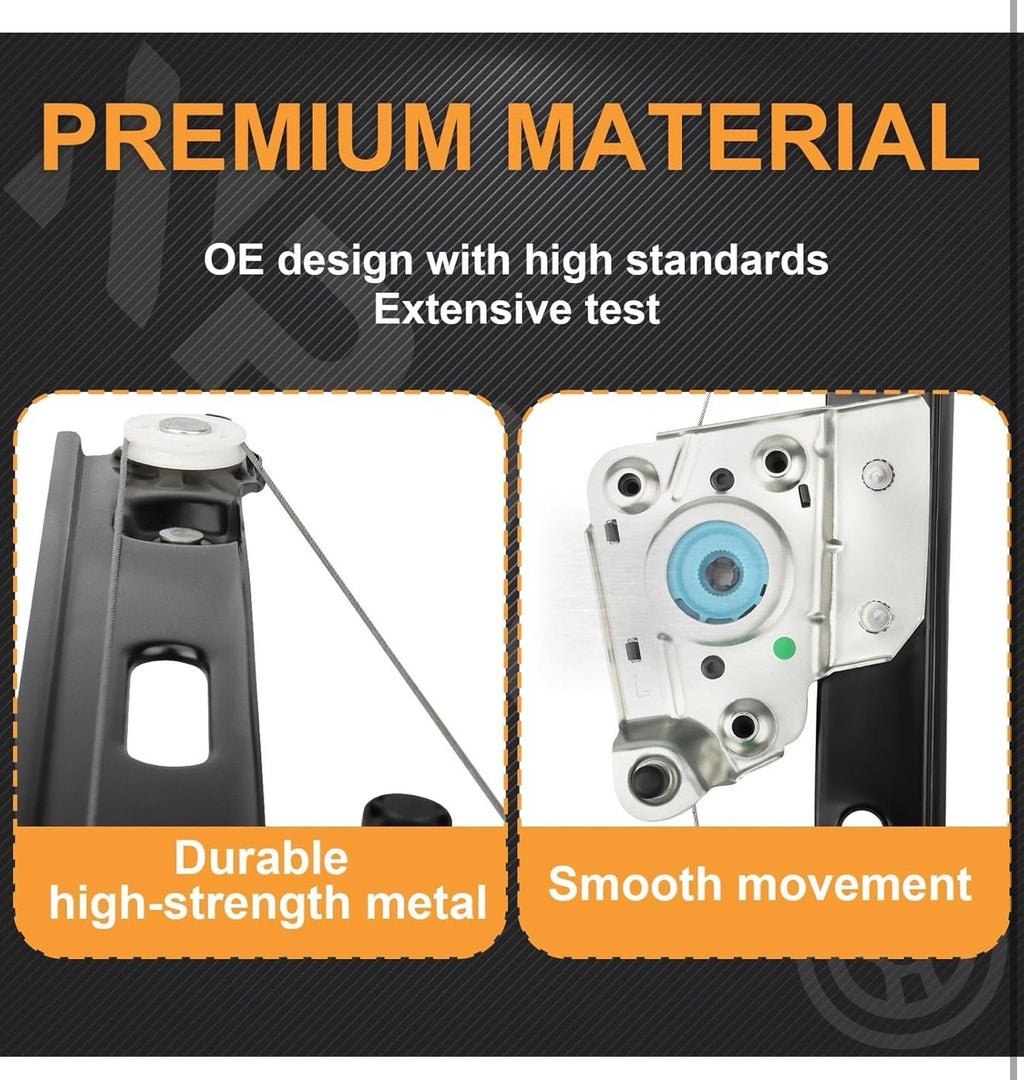  Power Window Regulator with Motor Replacement for BMW Rear Passenger Side (RH)4