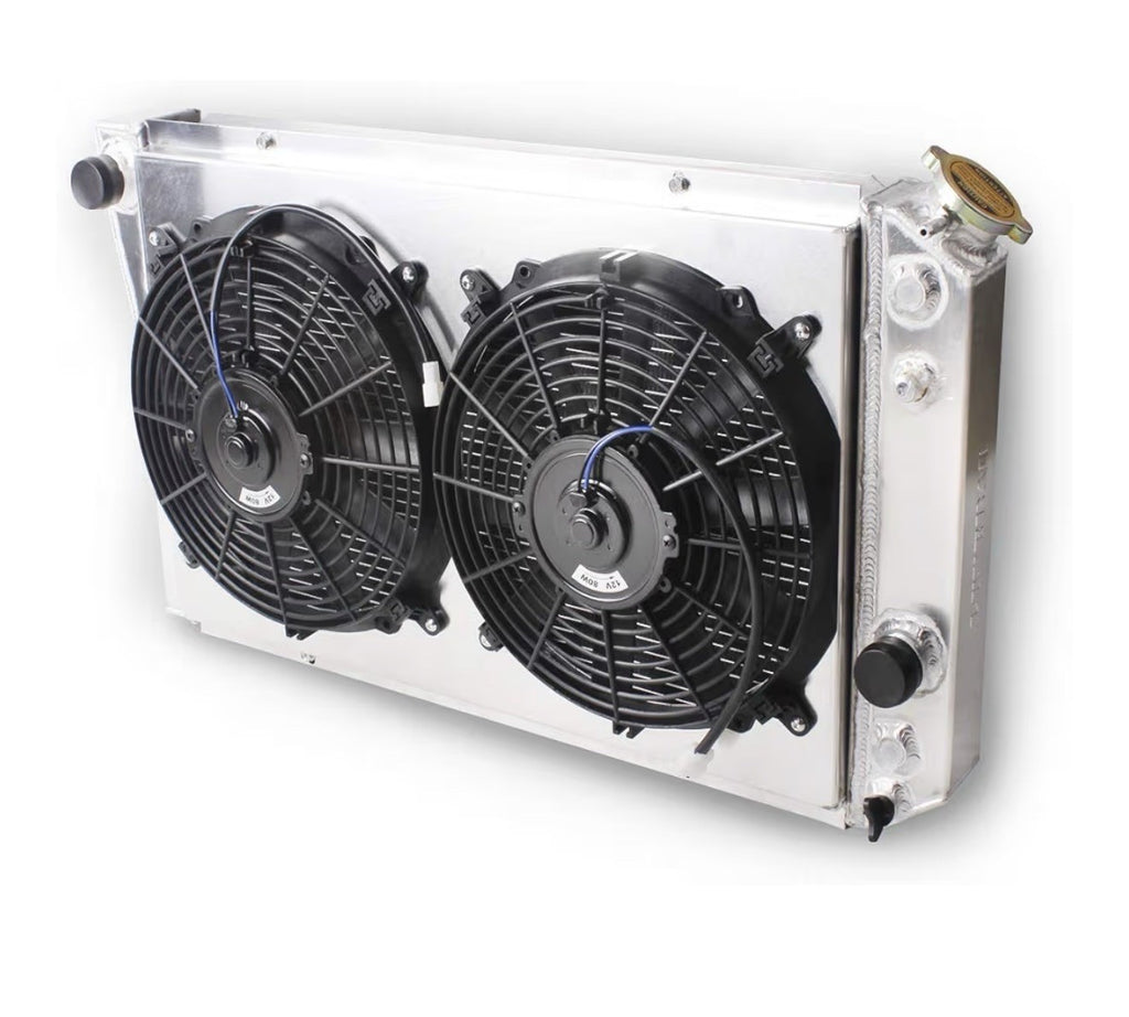 -COOL 3 Row Full Aluminum Radiator with Fan For 1984-1990 Chevy 82-02 chevy0