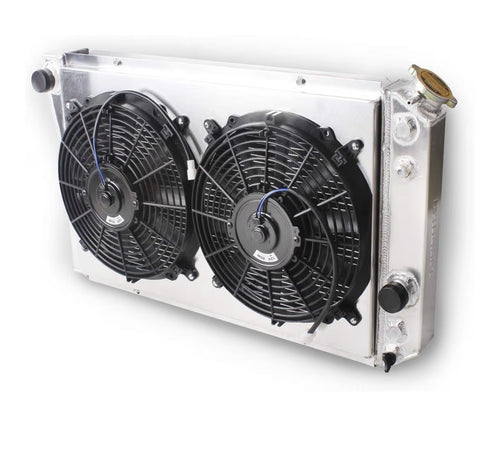 -COOL 3 Row Full Aluminum Radiator with Fan For 1984-1990 Chevy 82-02 chevy0
