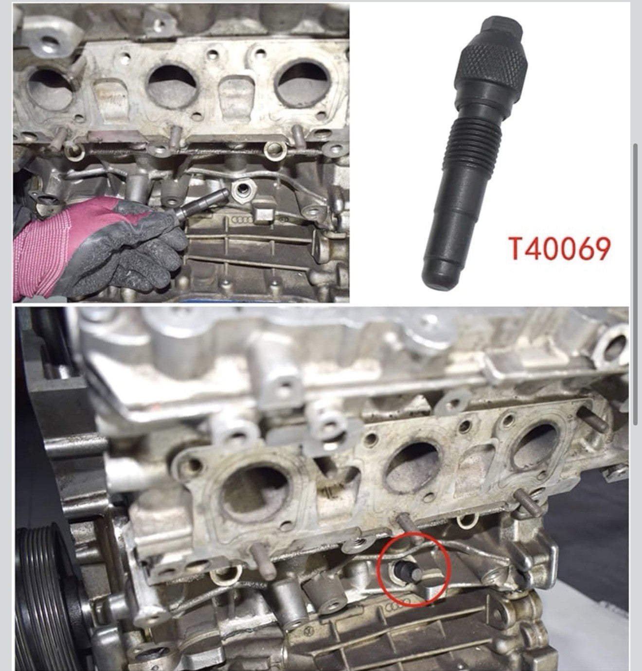 Engine Camshaft Locking Timing Tool Kit, Compatible with VW Audi 2.0 2.4 2.5 ...3