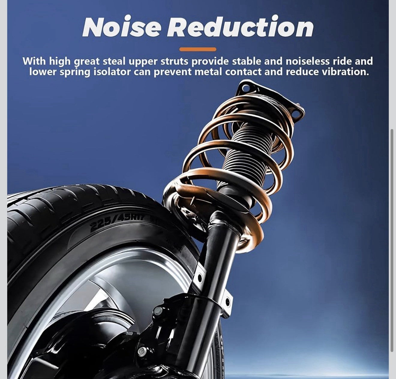 Front Complete Strut Assembly, for Chevrolet Impala 2006-20163