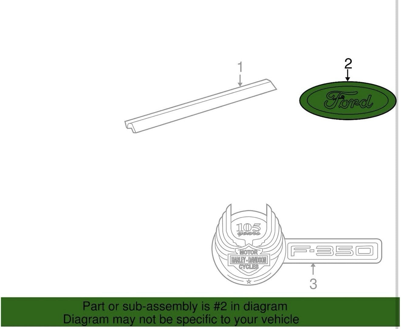 Ford Grille or Tailgate Emblem Dark Blue 9 inch Logo Overlay Badge for Trucks2