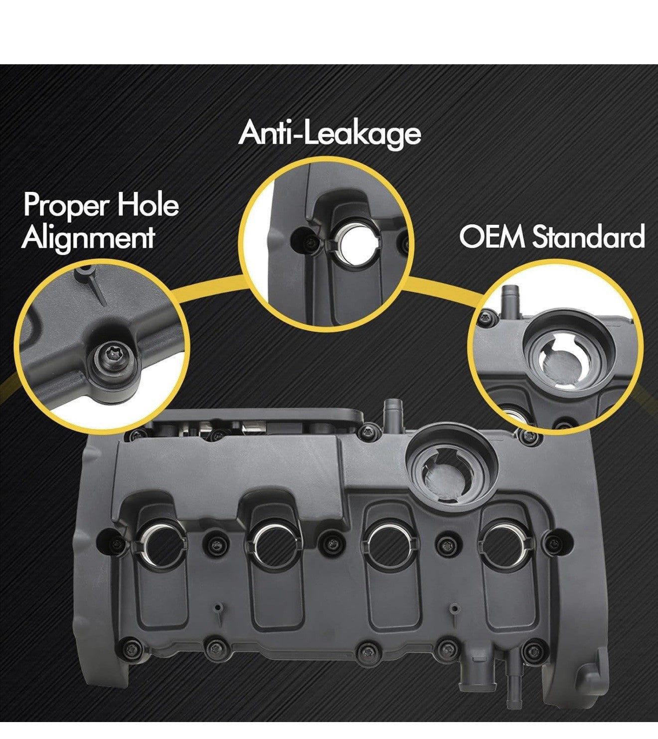 Engine Valve Cover w/ Gasket Bolts for Audi A4 Quattro 05-09 L4 2.0L 06D103-469N1