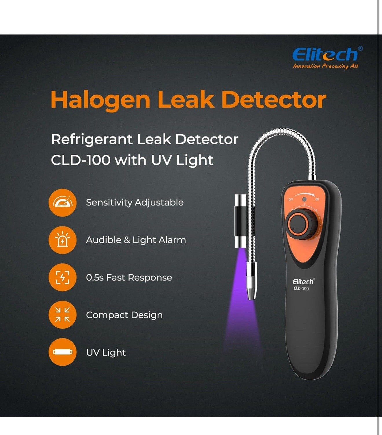 HVAC Refrigerant Leak Detector with UV LEDAutomotive AC [R134A R410A R22 R123...1