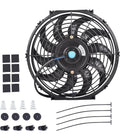 12" 12 Inch 80W 12V Universal Push / Pull Car Electric Slim Radiator Cooling Fan0