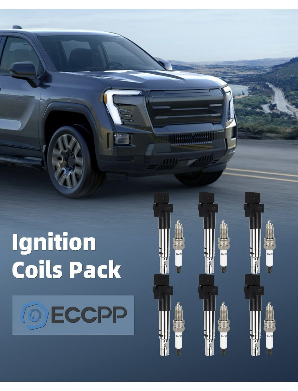 6 ignition coils with 6 iridium Spark Plugs for Porsche 2003-2011 Cayenne 3.66