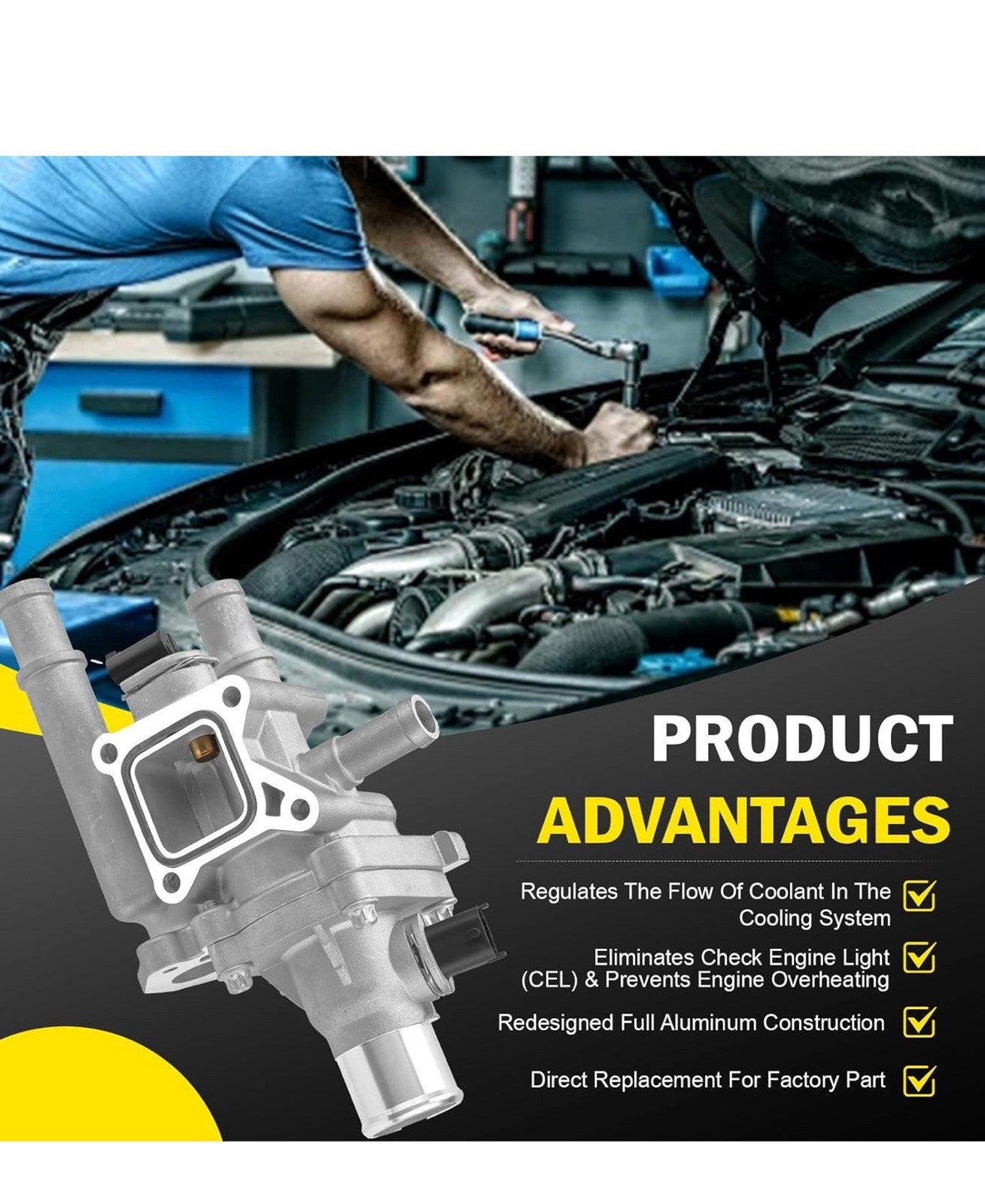 Housing Assembly with Throttle Body Inlet Heater Pipe forChevrolet Cruze11-16TRX4