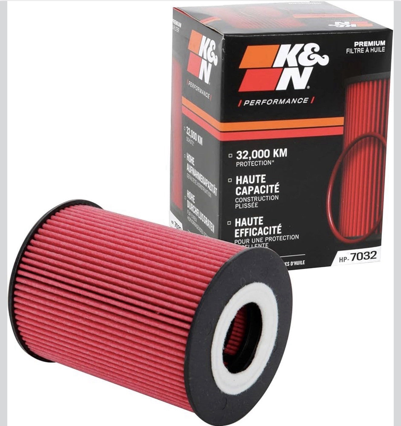 K&N for Performance Oil Filter for 06-11 BMW M5/M6 / 08-19 Porsche Cayenne 4.8L0