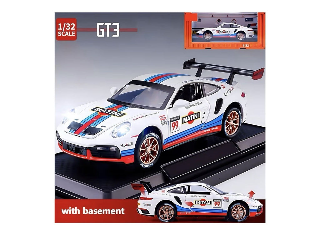 Toy Cars for 911 GT3 RS RSR Turbo S, 1:32 Alloy Diecast Model Cars,Pull Back Car5