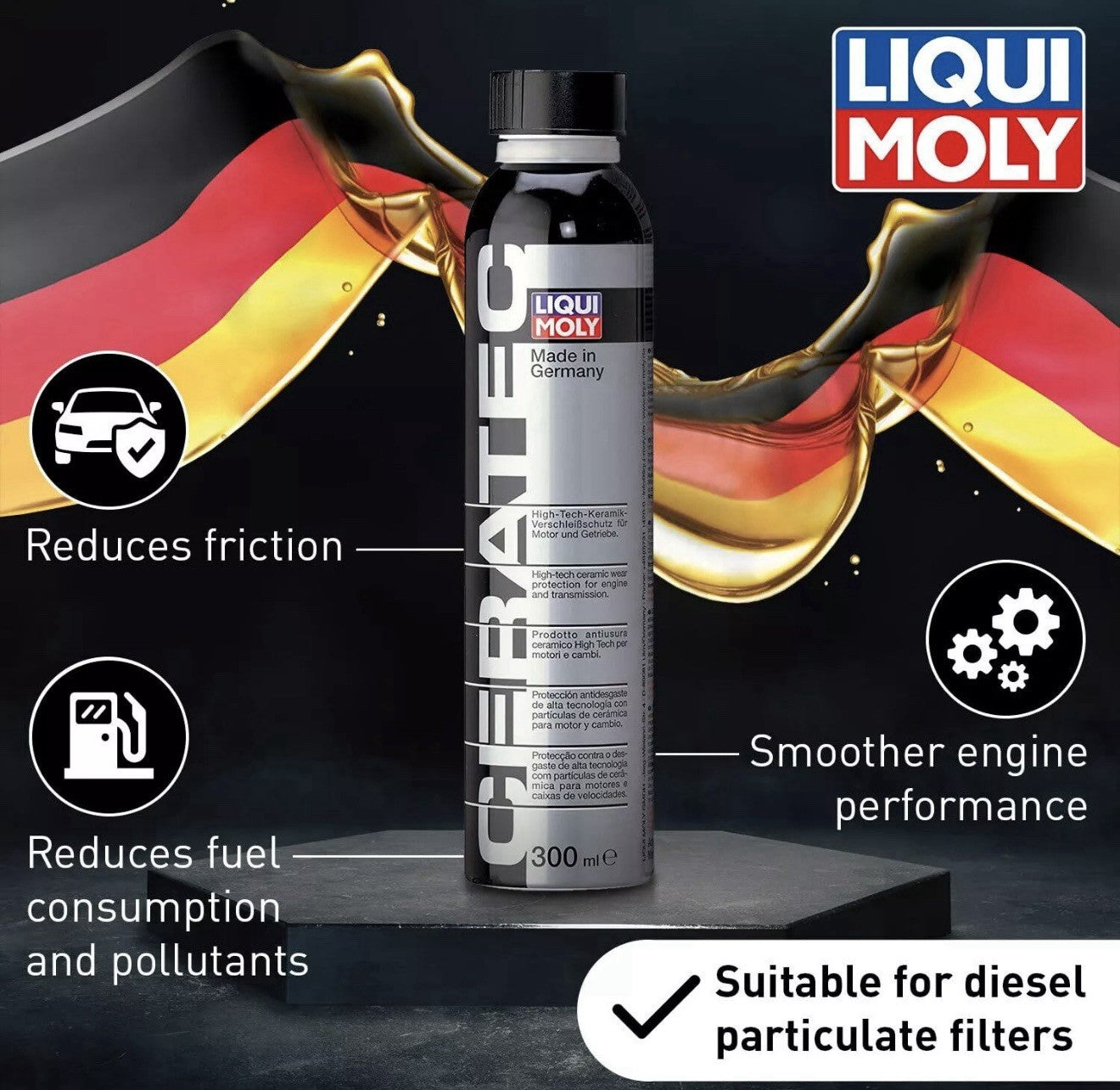 LIQUI MOLY Oil Additive Cera Tec 3721 Ceramic Wear & Tear Protection1