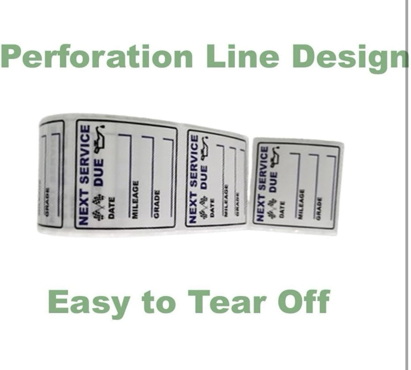 300 PCS Oil Change Stickers, 2"×2" Transparent Clear Fuel Change Sticky 2