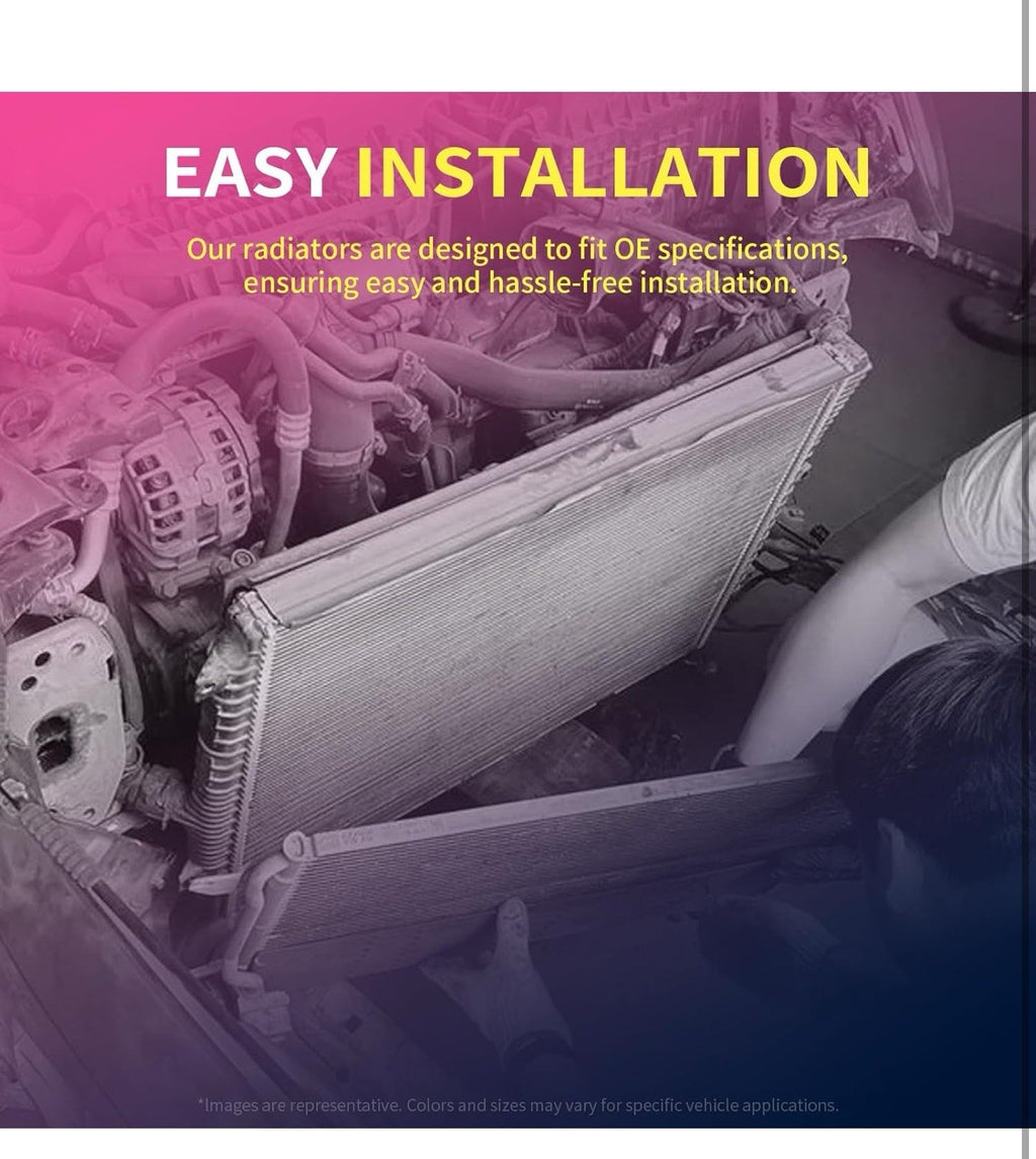 For BMW X3 Radiator 2013-2017 Plastic/Aluminum F25 28i 2.0L Turbo Gas BM30101794