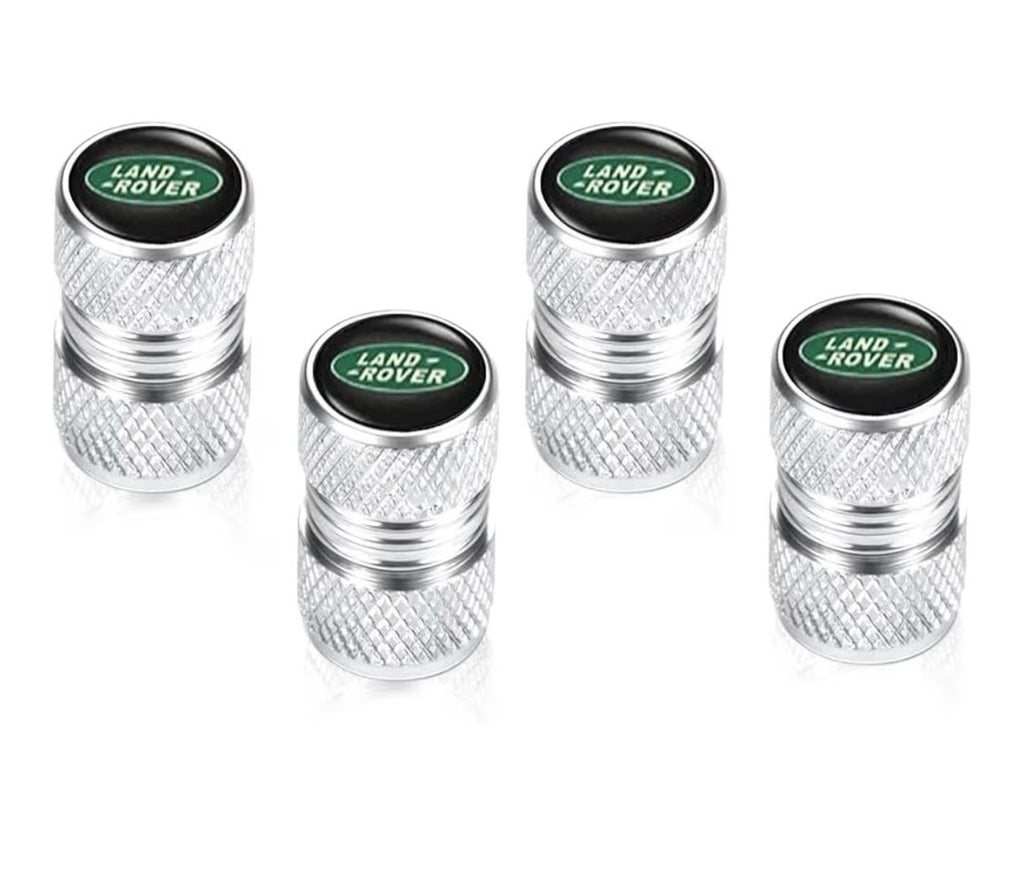 Land Rover Green Oval Tire Wheel Valve Stem Caps Set of Four0