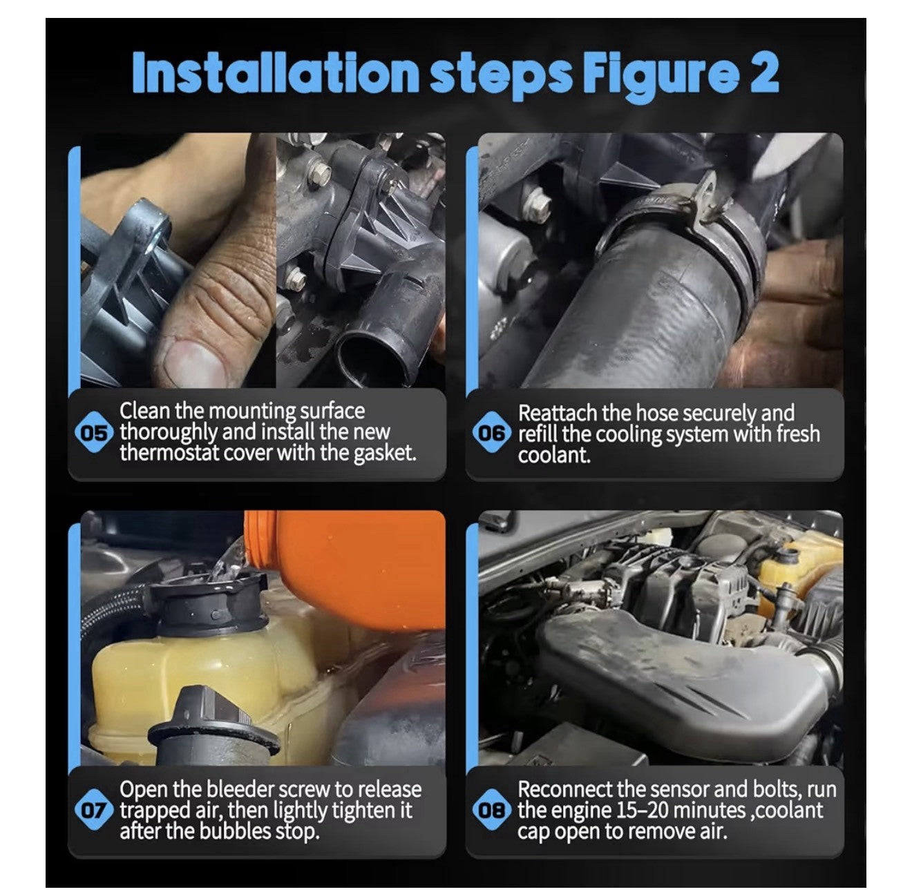 16-25 DODGE JEEP RAM RADIATOR THERMOSTAT & HOUSING  4893926AH9