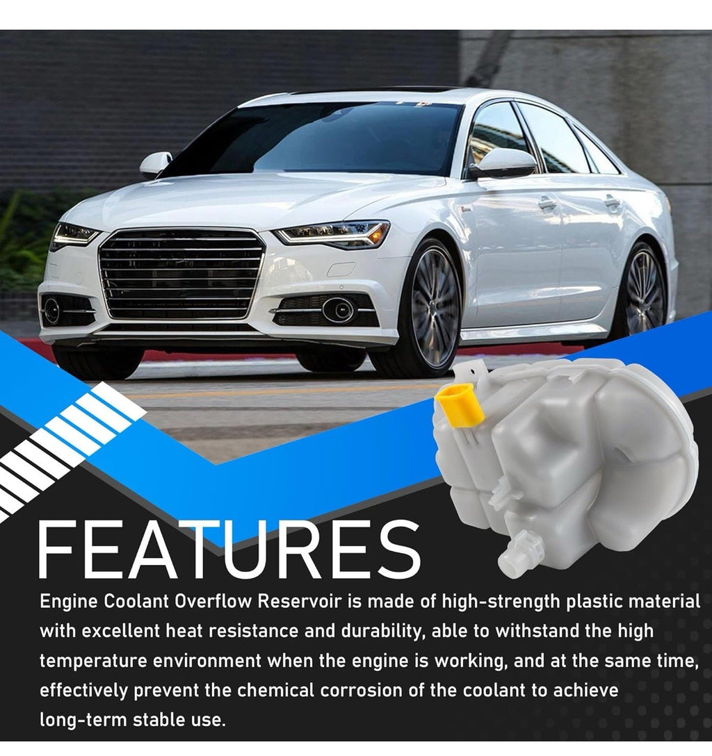 4G0121403G Engine Coolant Reservoir Tank with Sensor & Cap Compatible with 2