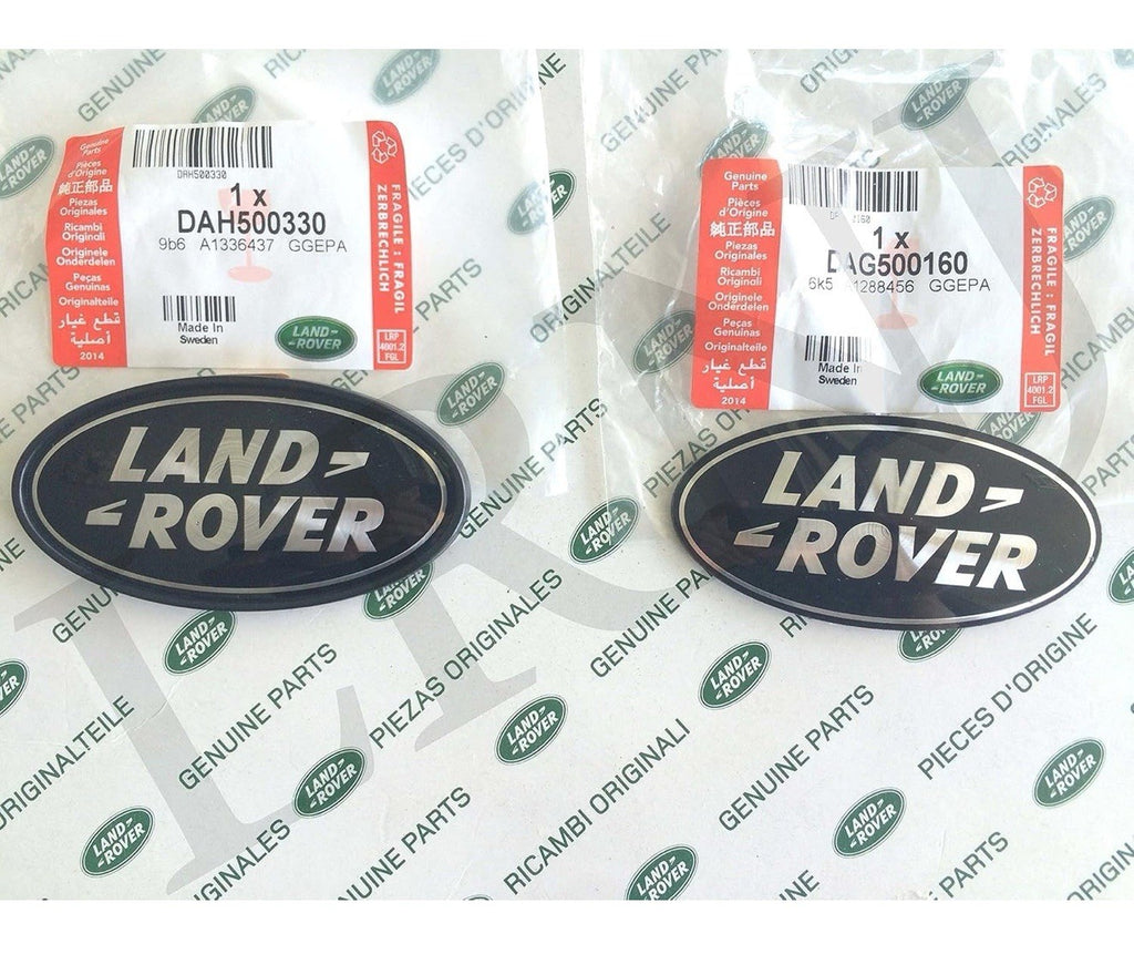 Genuine Land Rover Black Oval Front Grille Badge Emblem Range Rover Set of 20