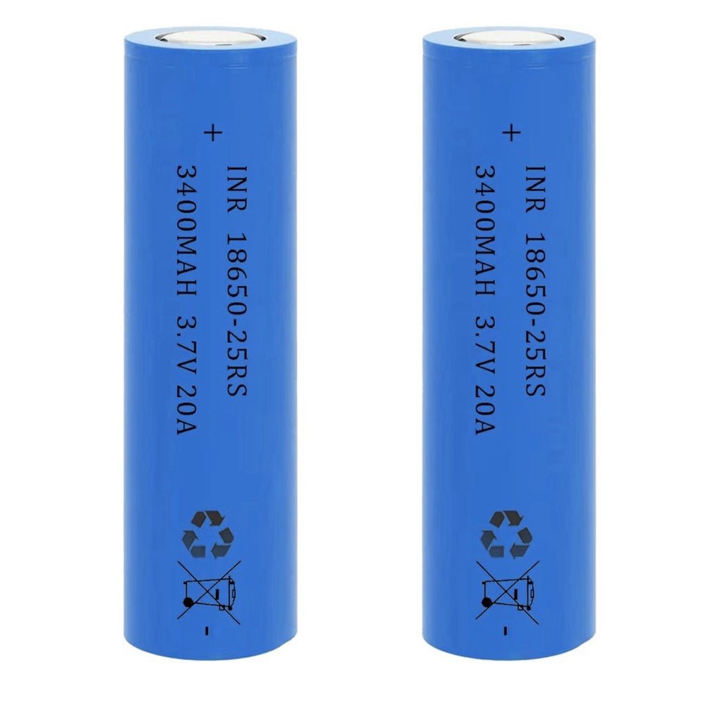 2 Packs 18650 Rechargeable Battery 3.7V 3500mAh 18650 Flat Top Battery for boxed1