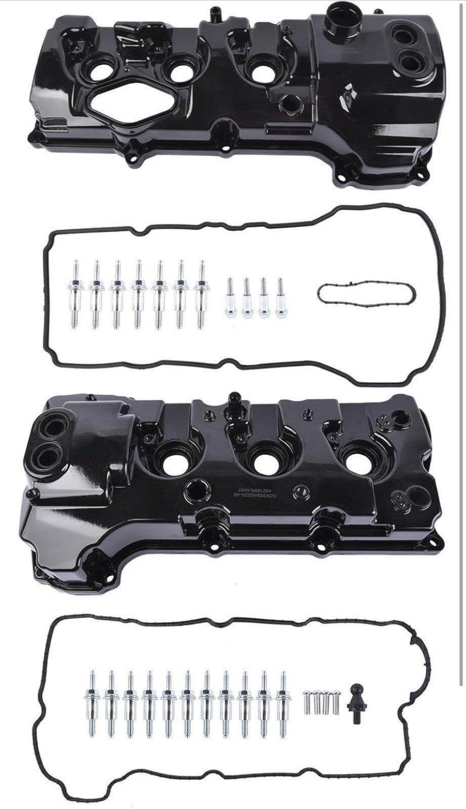 NEW 2PCS Left & Right Aluminum Engine Valve Cover w/ Gasket for 2015-2022 Ford T3