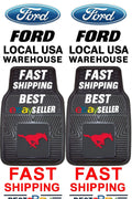 Ford  Mustangs 2-Piece Heavy Duty Vinyl Car Mat Set - 17" X 27", Front Row F0