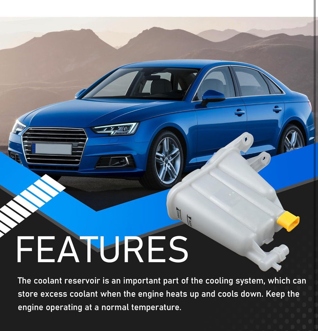 Engine Coolant Reservoir Tank 8K0121403Q Compatible with 2012-2016 Audi A4 A5 4