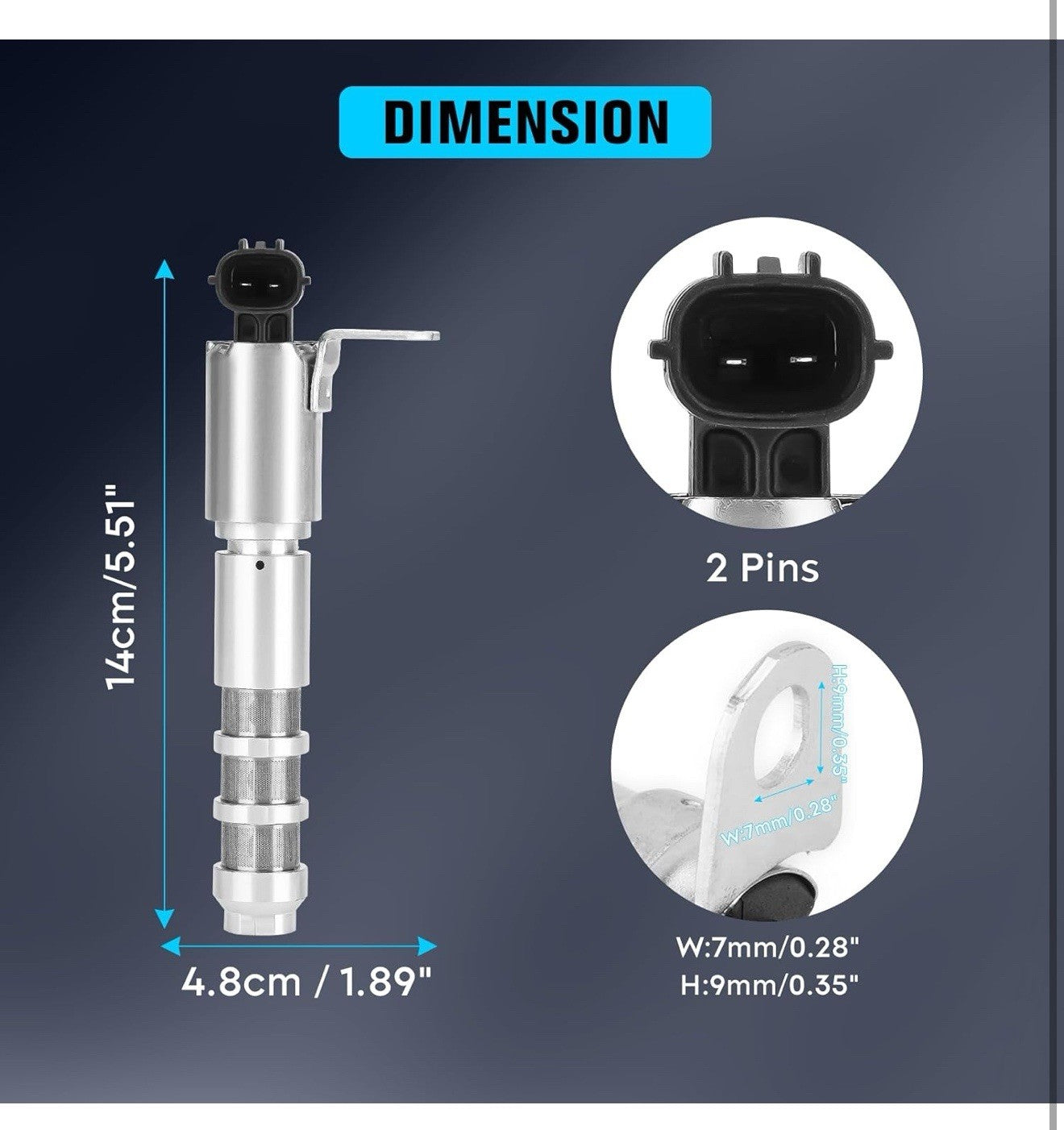 Replace for 12636175 TS1013 Oil Control Variable Valve Timing (VVT) Solenoid ...4
