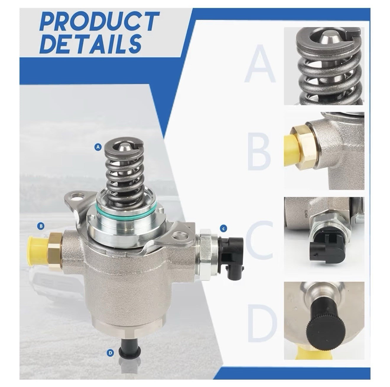 High Pressure Fuel Pump for Audi A4 A5 A6 Q5 TT 2009-2017 06J127025L 06J127025K3