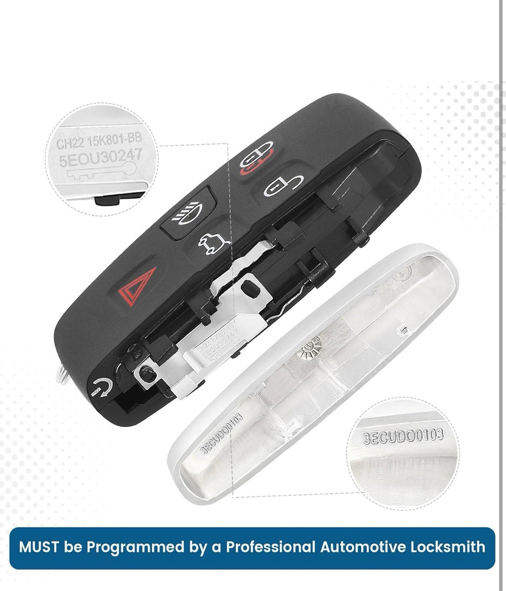 Replacement Smart Remote Car Key Fob for Jaguar Land Rover Range Rover 2011-2...2