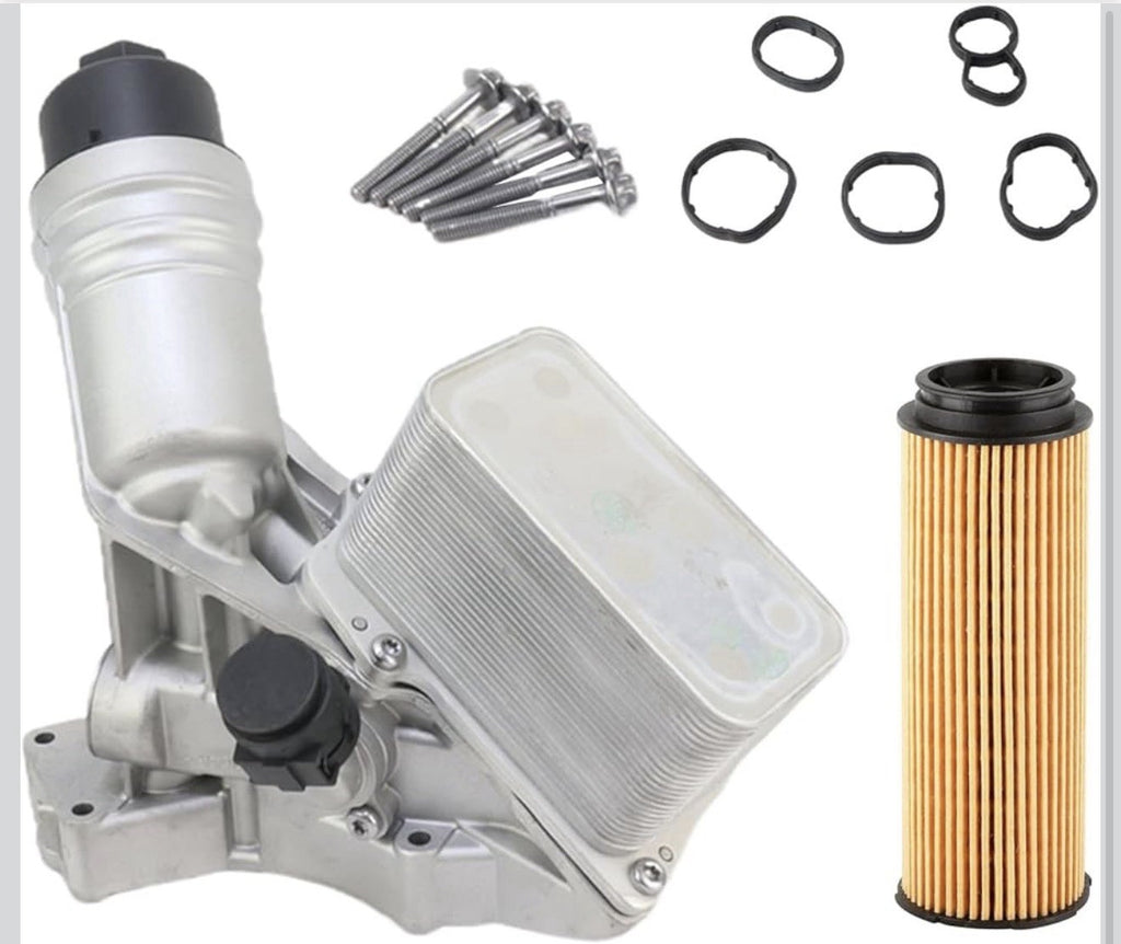 11428583895 Aluminium Engine Oil Cooler Filter Housing Assembly Compatible wi...0