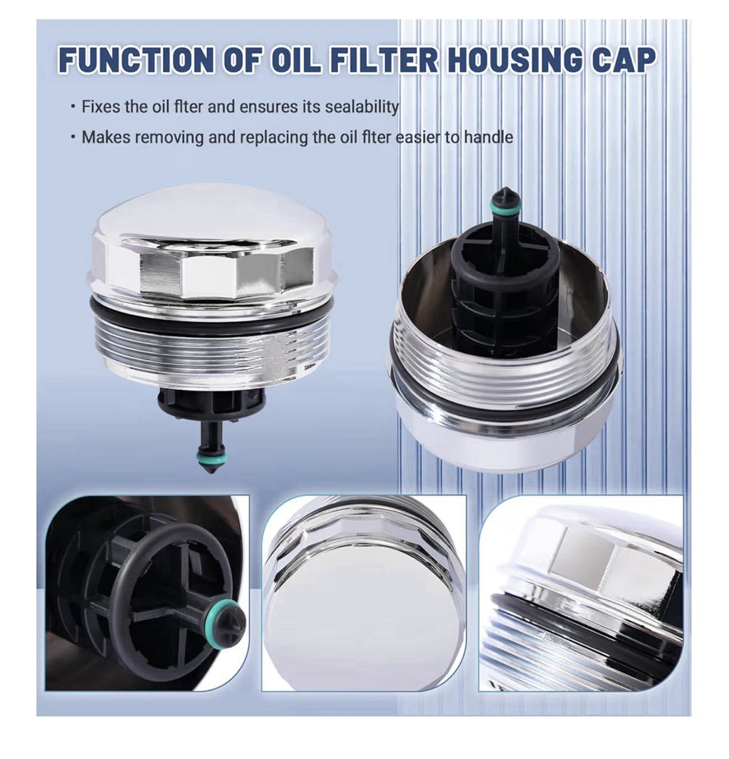 Aluminium Oil Filter Housing Cover Cap Compatible With BMW Upgrade2