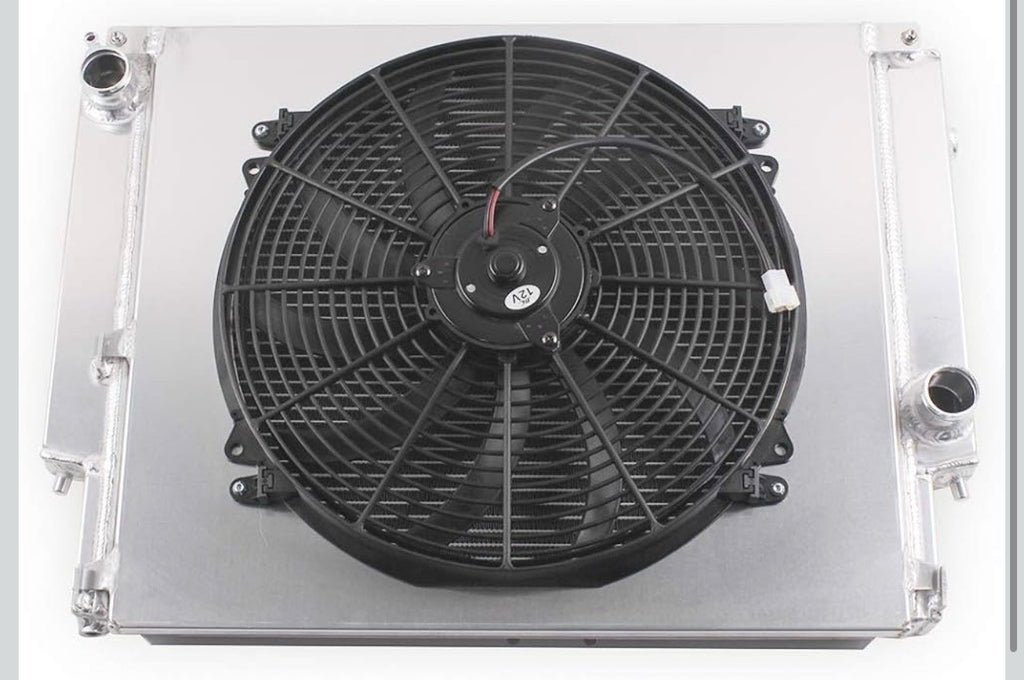 2 Rows Aluminum Radiator&Shroud&Fan for 1992-1999 BMW E36 M3/Z3/325TD/3202
