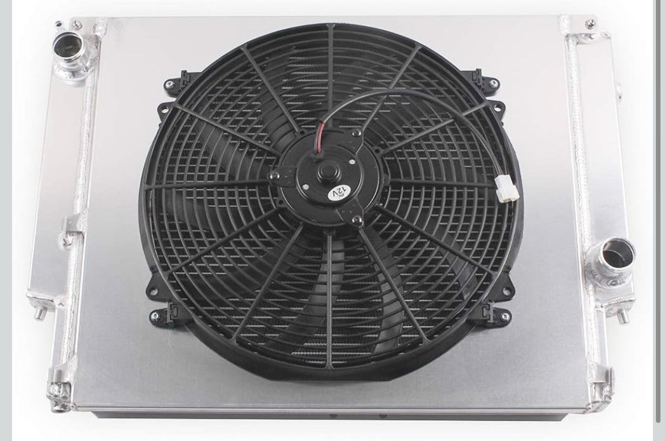 2 Rows Aluminum Radiator&Shroud&Fan for 1992-1999 BMW E36 M3/Z3/325TD/3202