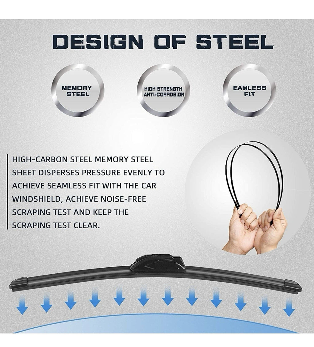 16"+16" Windshield Wipers with 12 Inch Rear Wiper Blade Replacement for Jeep ...4