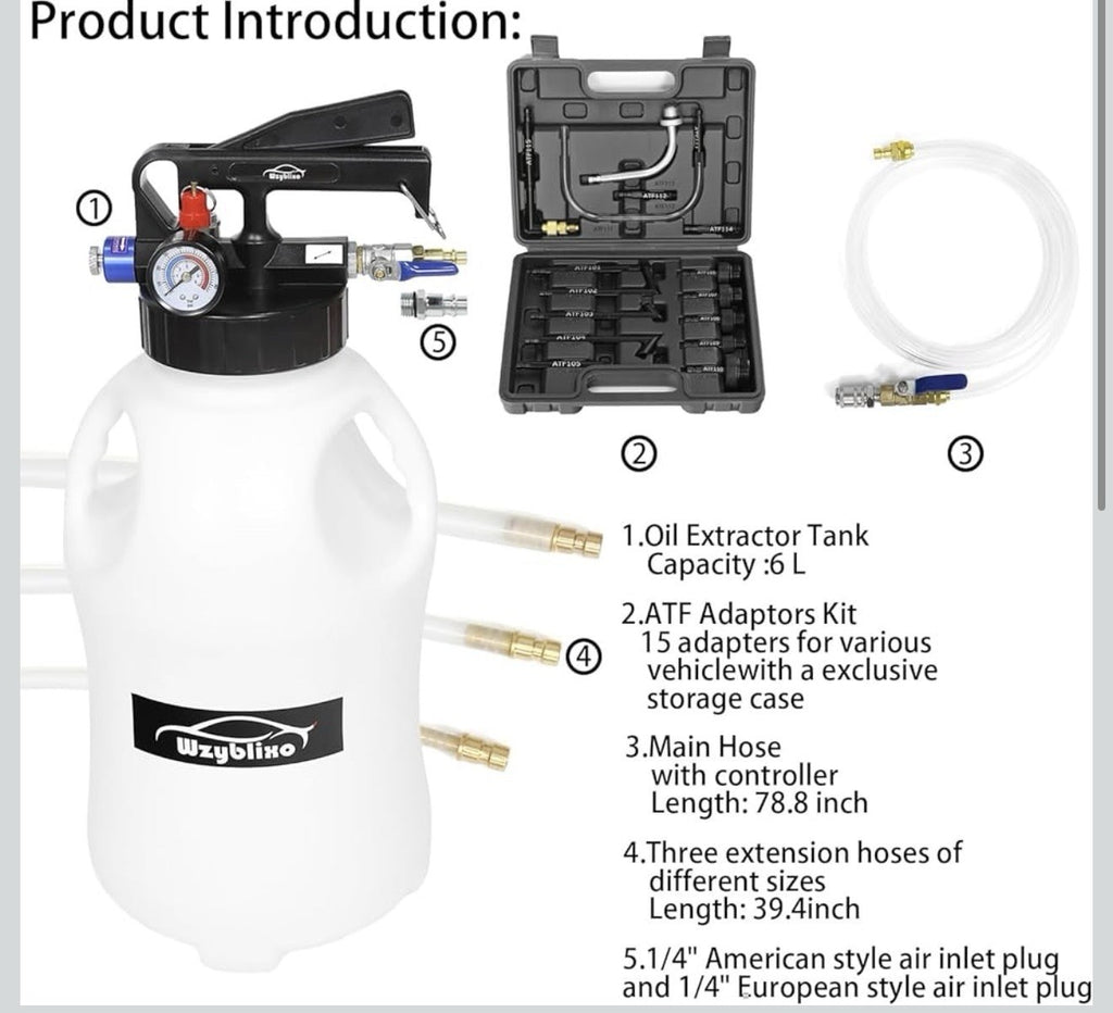 10L Transmission Fluid Pump and Oil Extractor Pump,10L Automatic Transmission Fl1