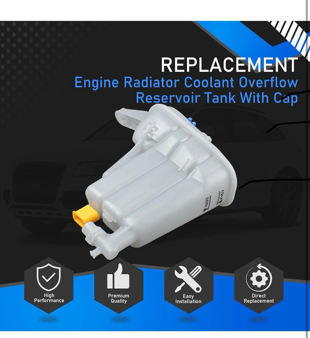 Engine Coolant Reservoir Tank 8K0121403Q Compatible with 2012-2016 Audi A4 A5 5
