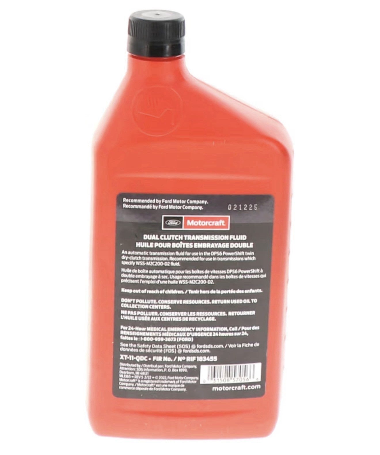 2-Quarts DCT Dual Clutch Transmission Fluid XT11QDC FOR  FORD  Motorcraft Focus1