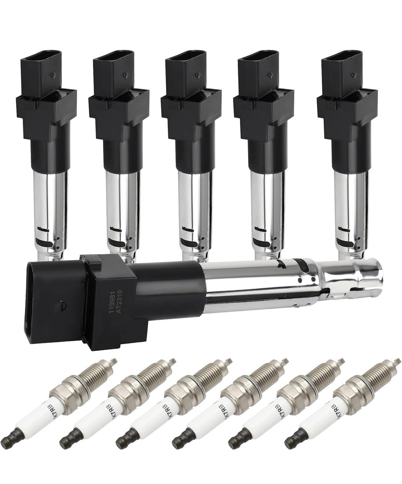 6 ignition coils with 6 iridium Spark Plugs for Porsche 2003-2011 Cayenne 3.68