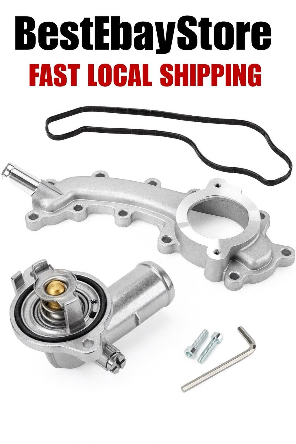 Upgrade Aluminium Thermostat Housing Replaces 5184653AF 902-3102HP 902-852 Jeep!0